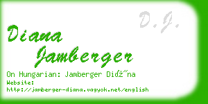 diana jamberger business card